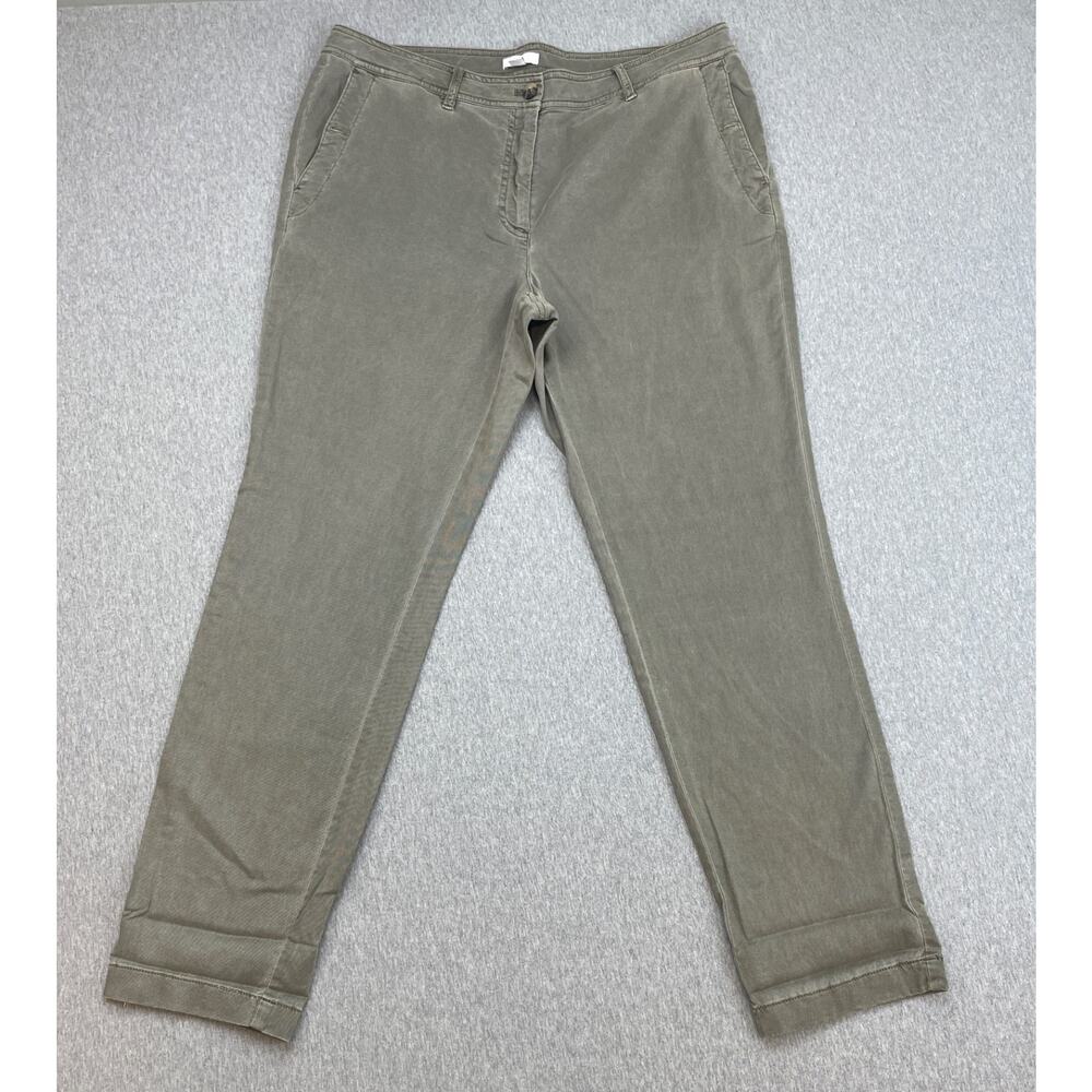 J Jill Pants Womens 14 Brown Cotton Blend‎ Stretch Straight